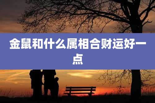 金鼠和什么属相合财运好一点