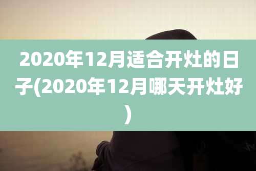 2020年12月适合开灶的日子(2020年12月哪天开灶好)