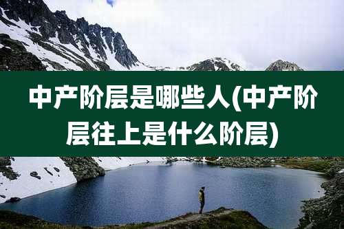 中产阶层是哪些人(中产阶层往上是什么阶层)