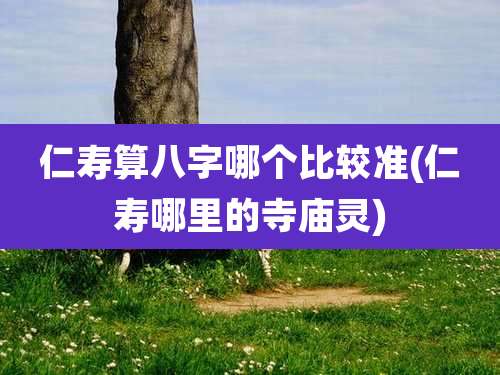 仁寿算八字哪个比较准(仁寿哪里的寺庙灵)