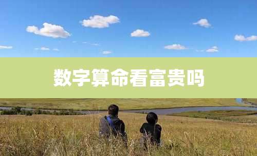 数字算命看富贵吗