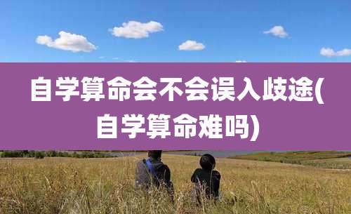 自学算命会不会误入歧途(自学算命难吗)