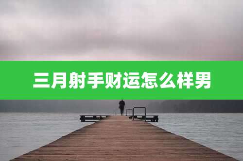 三月射手财运怎么样男
