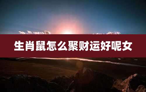 生肖鼠怎么聚财运好呢女