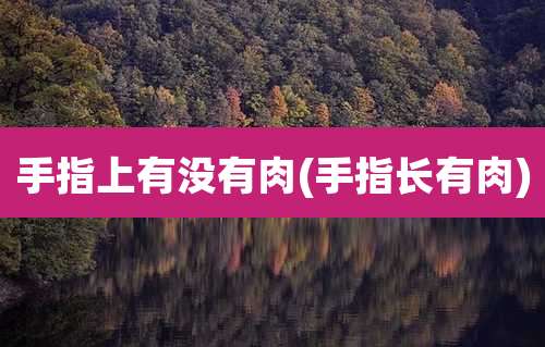 手指上有没有肉(手指长有肉)