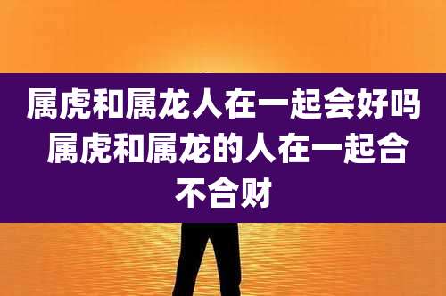 属虎和属龙人在一起会好吗 属虎和属龙的人在一起合不合财
