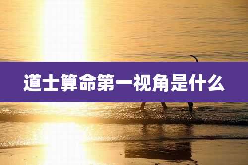 道士算命第一视角是什么