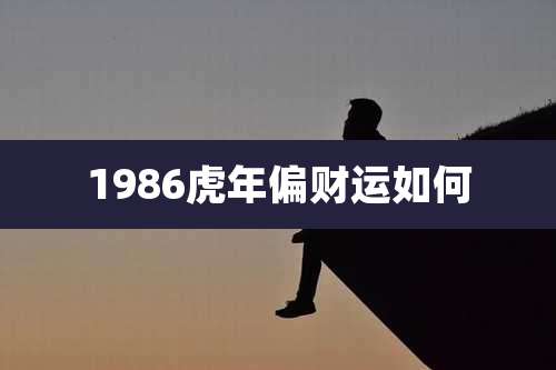 1986虎年偏财运如何
