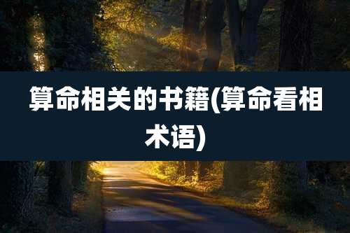 算命相关的书籍(算命看相术语)