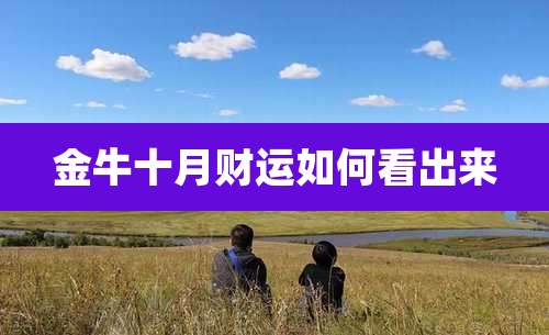 金牛十月财运如何看出来