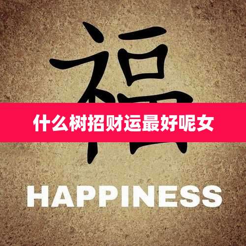 什么树招财运最好呢女