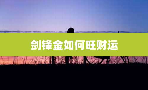 剑锋金如何旺财运