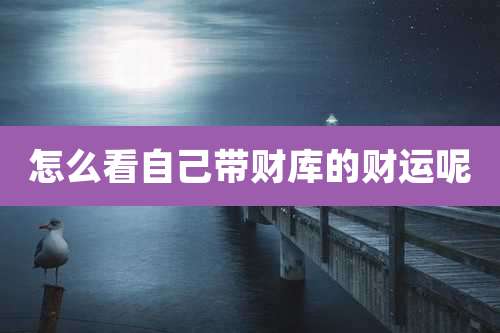 怎么看自己带财库的财运呢