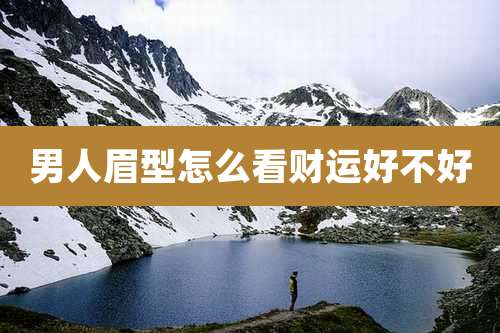 男人眉型怎么看财运好不好