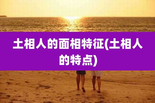 土相人的面相特征(土相人的特点)