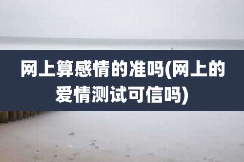 网上算感情的准吗(网上的爱情测试可信吗)