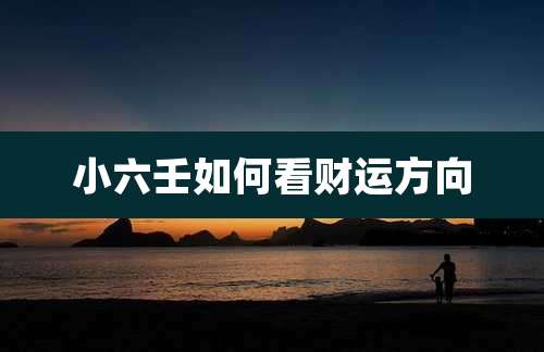 小六壬如何看财运方向