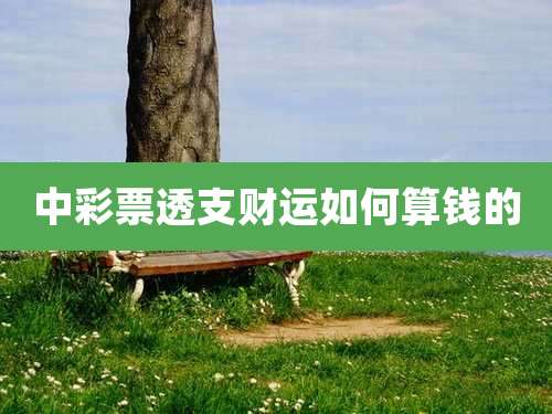 中彩票透支财运如何算钱的