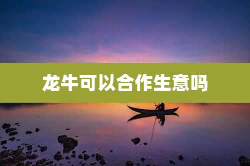 龙牛可以合作生意吗