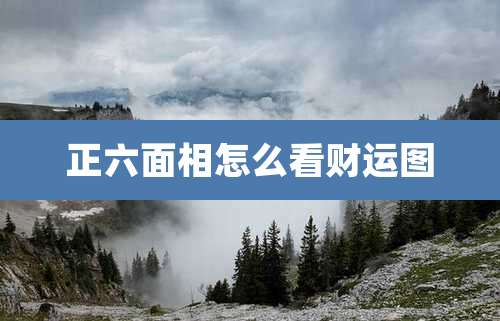 正六面相怎么看财运图