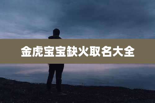 金虎宝宝缺火取名大全