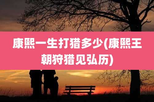 康熙一生打猎多少(康熙王朝狩猎见弘历)