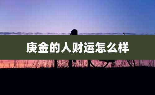 庚金的人财运怎么样