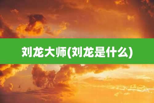 刘龙大师(刘龙是什么)