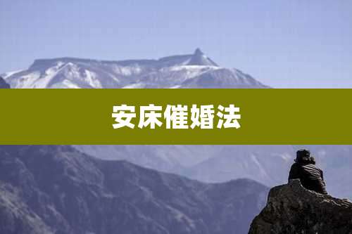安床催婚法