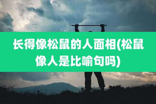 长得像松鼠的人面相(松鼠像人是比喻句吗)