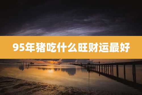 95年猪吃什么旺财运最好