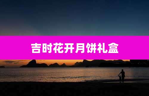 吉时花开月饼礼盒