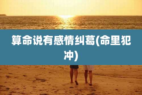 算命说有感情纠葛(命里犯冲)