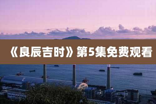 《良辰吉时》第5集免费观看