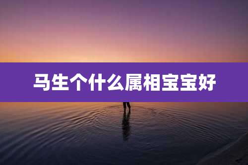 马生个什么属相宝宝好