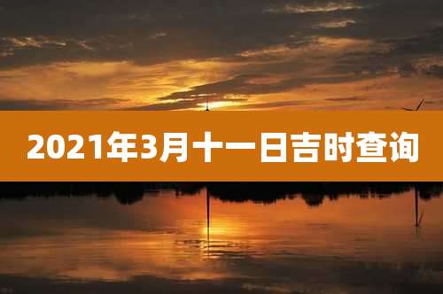 2021年3月十一日吉时查询