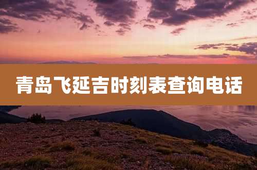 青岛飞延吉时刻表查询电话