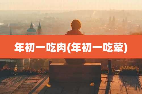 年初一吃肉(年初一吃荤)