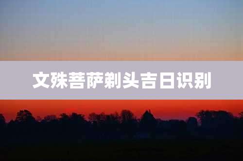 文殊菩萨剃头吉日识别