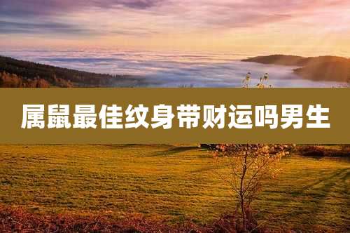 属鼠最佳纹身带财运吗男生