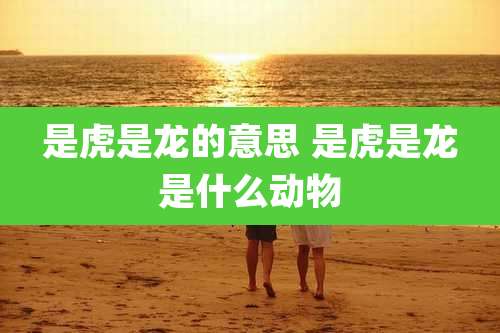 是虎是龙的意思 是虎是龙是什么动物