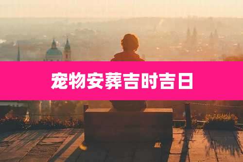 宠物安葬吉时吉日