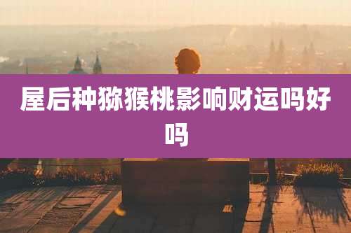 屋后种猕猴桃影响财运吗好吗