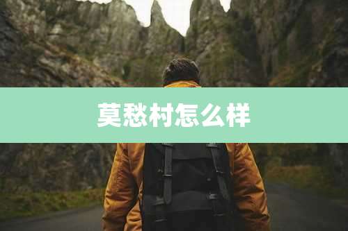 莫愁村怎么样