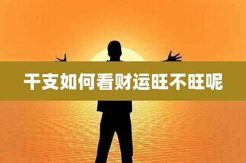 干支如何看财运旺不旺呢