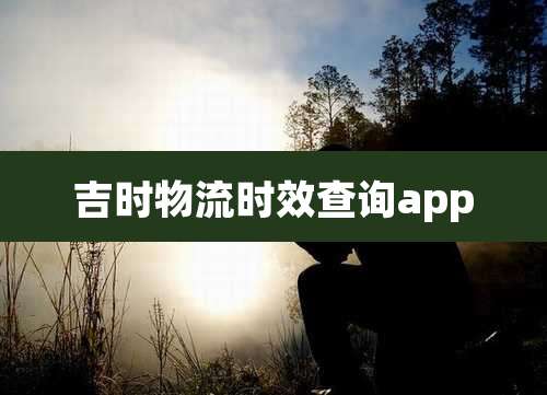 吉时物流时效查询app