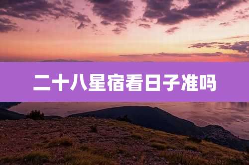 二十八星宿看日子准吗