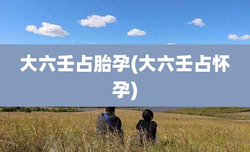 大六壬占胎孕(大六壬占怀孕)