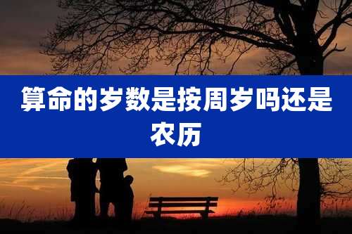 算命的岁数是按周岁吗还是农历