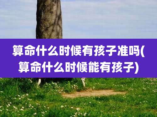算命什么时候有孩子准吗(算命什么时候能有孩子)